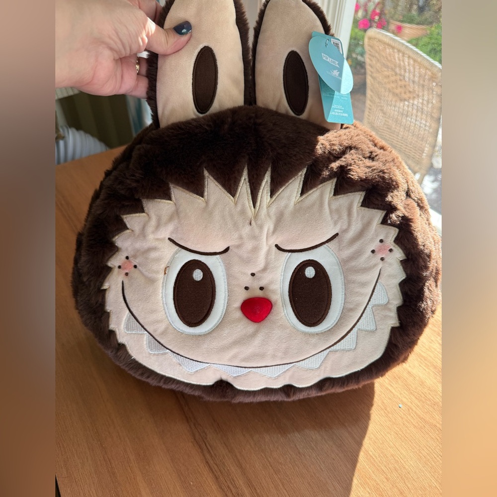 Pop Mart Labubu Brown Plush Backpack